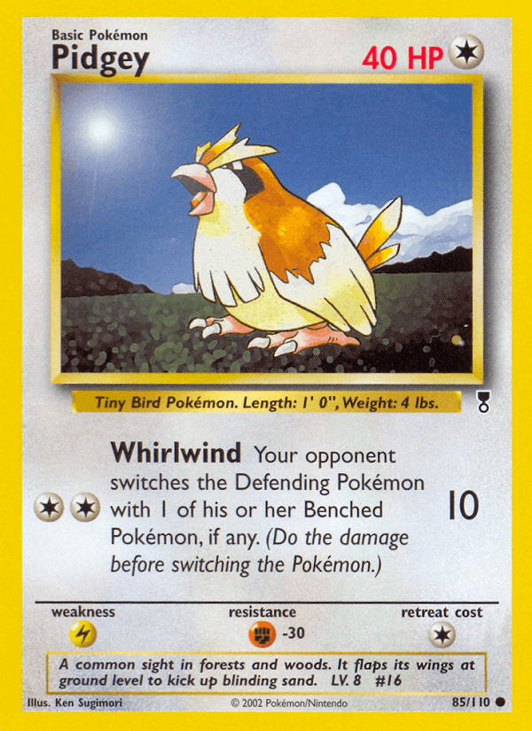 Pidgey Legendary Collection card