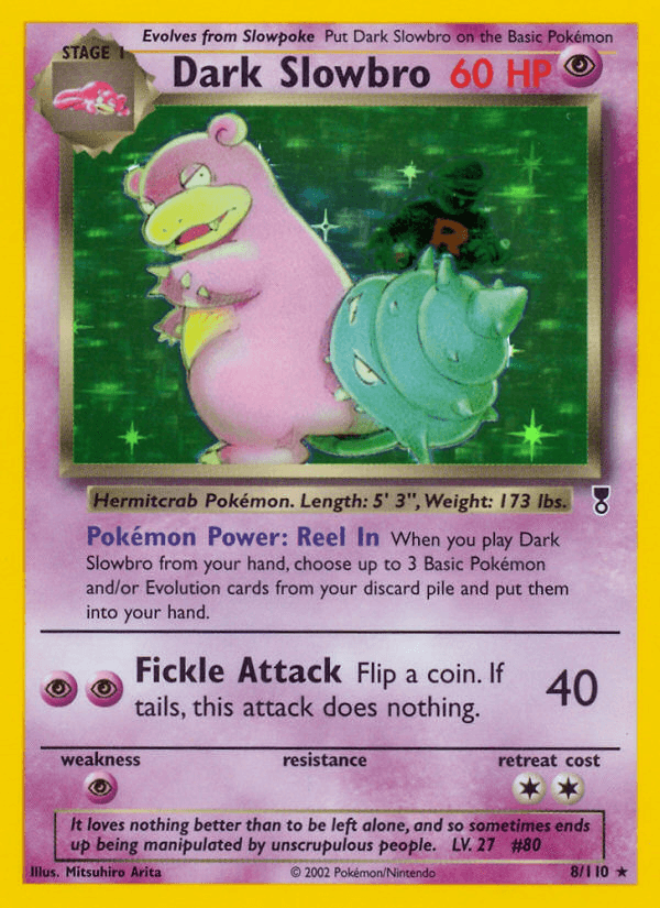 Dark Slowbro Legendary Collection card