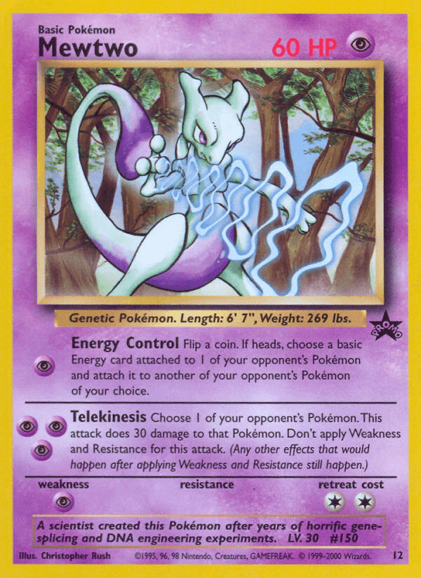 Mewtwo Wizards Black Star Promos card