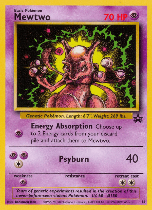 Mewtwo Wizards Black Star Promos card