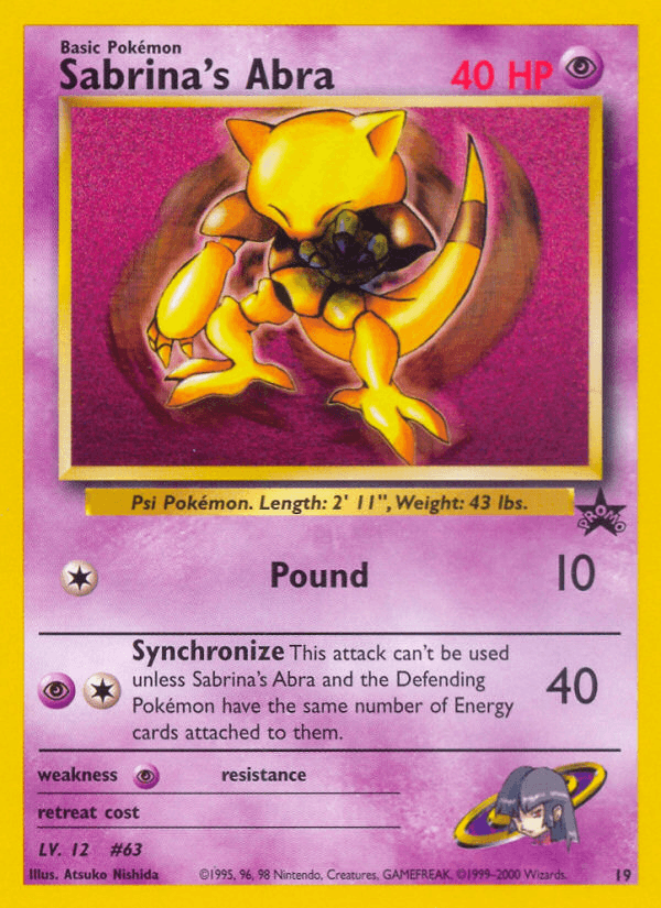 Sabrina's Abra Wizards Black Star Promos card