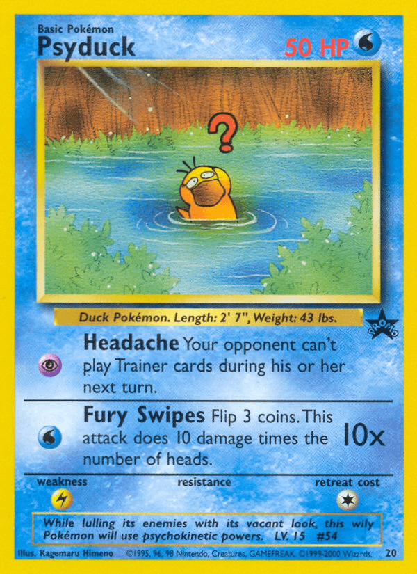 Psyduck Wizards Black Star Promos card