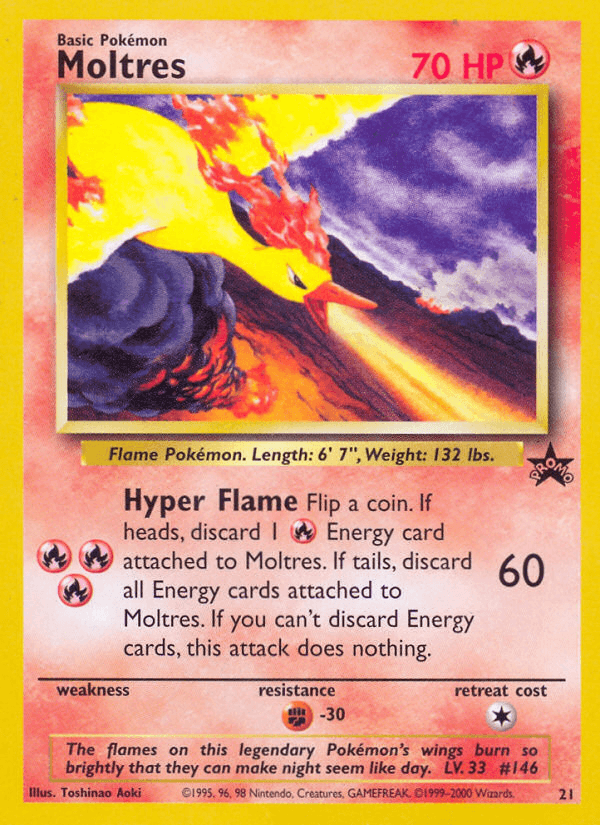 Moltres Wizards Black Star Promos card
