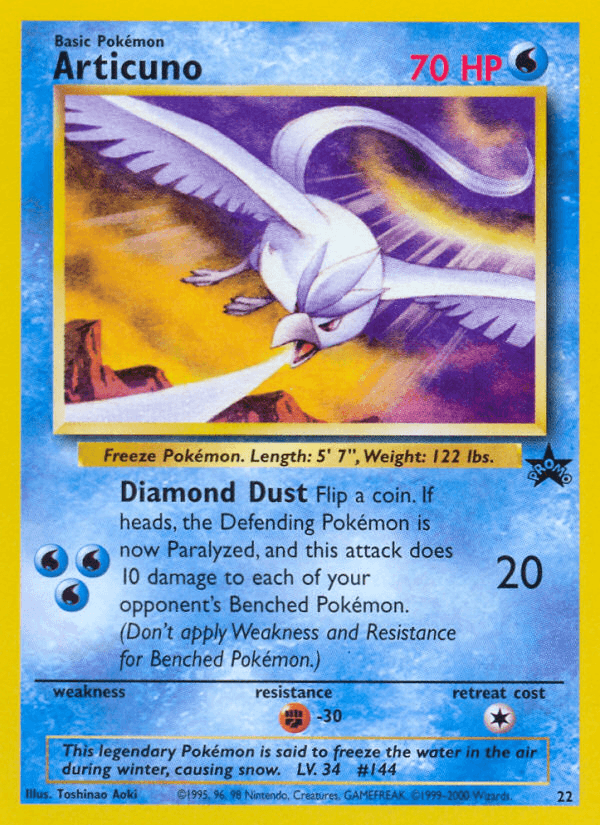 Articuno Wizards Black Star Promos card