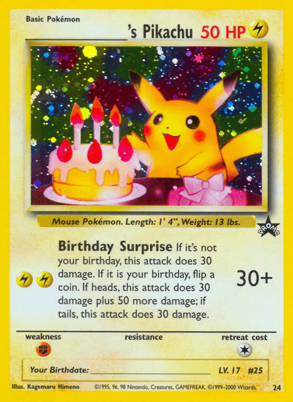 _____'s Pikachu Wizards Black Star Promos card