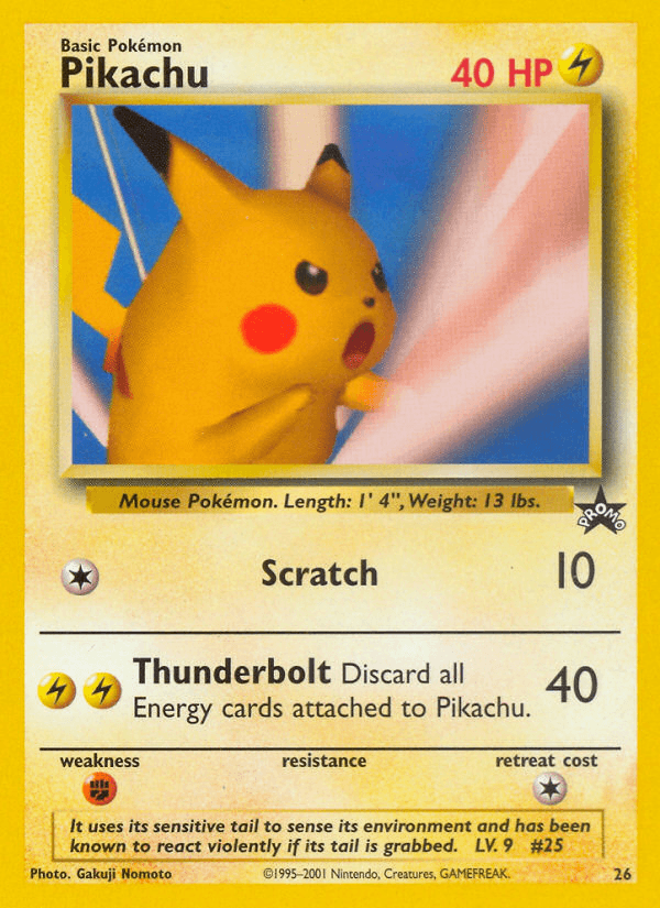 Pikachu Wizards Black Star Promos card