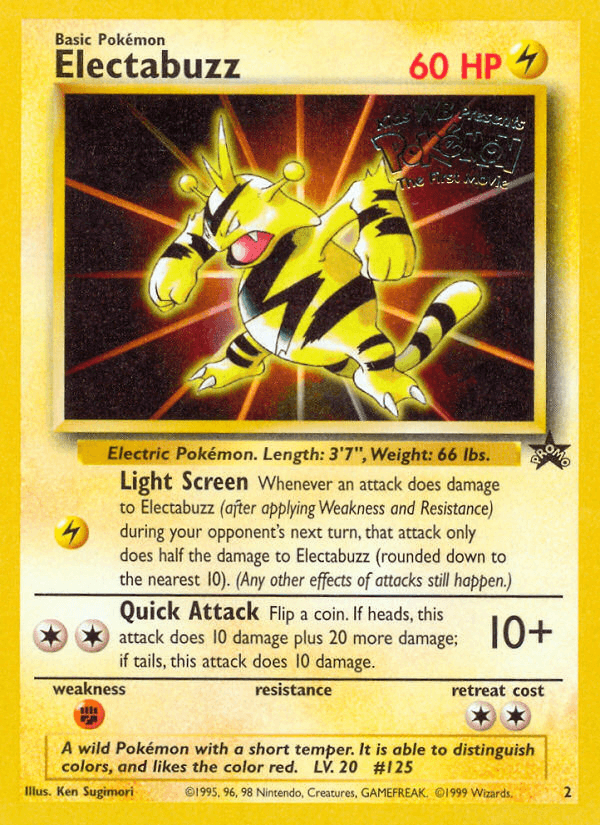 Electabuzz Wizards Black Star Promos card