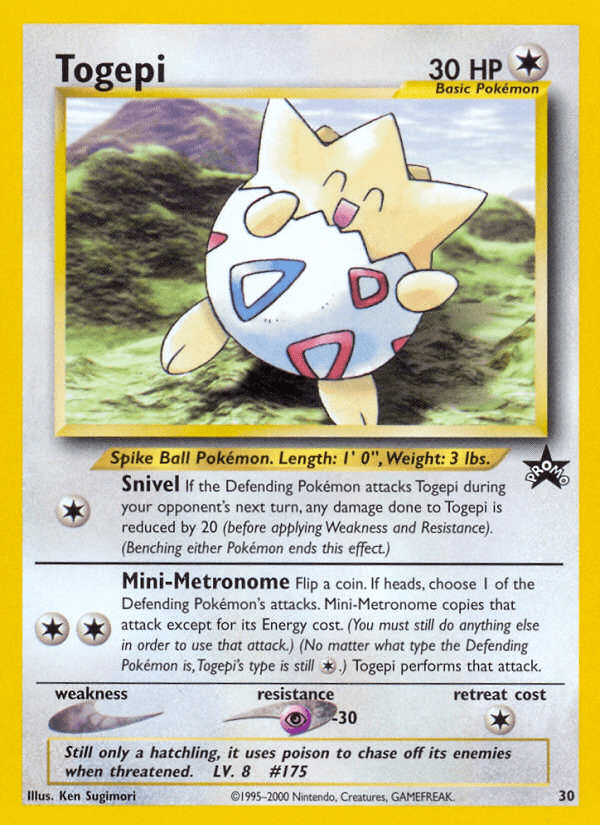 Togepi Wizards Black Star Promos card