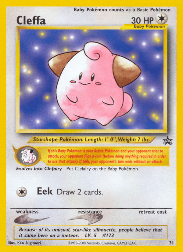 Cleffa Wizards Black Star Promos card