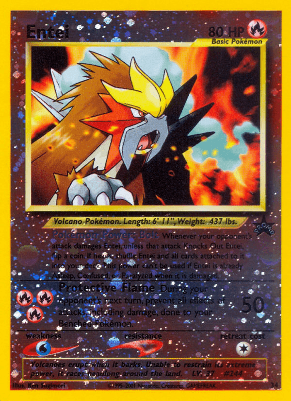 Entei Wizards Black Star Promos card