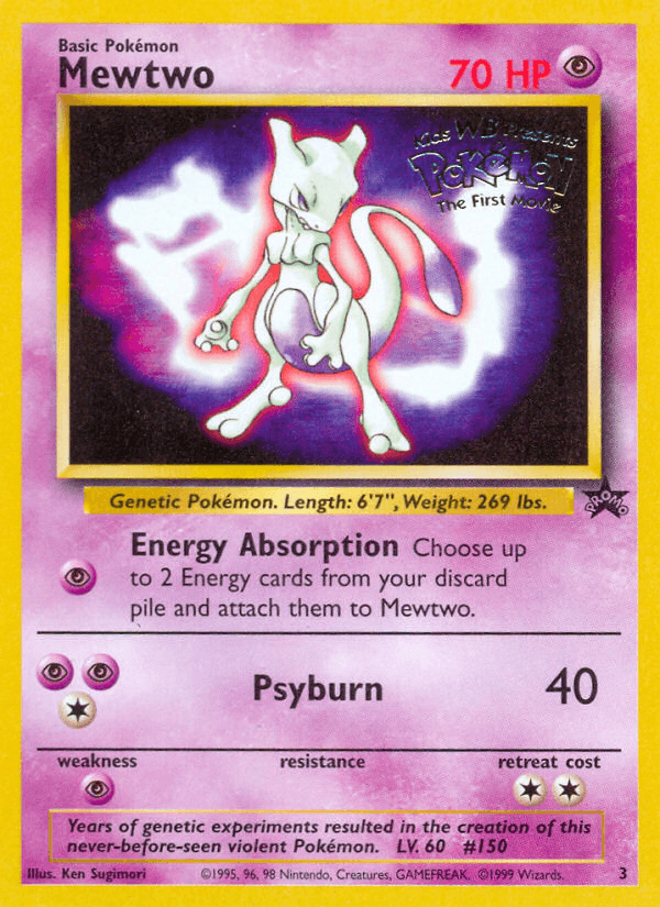 Mewtwo Wizards Black Star Promos card