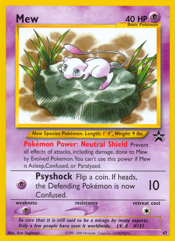 Mew Wizards Black Star Promos card
