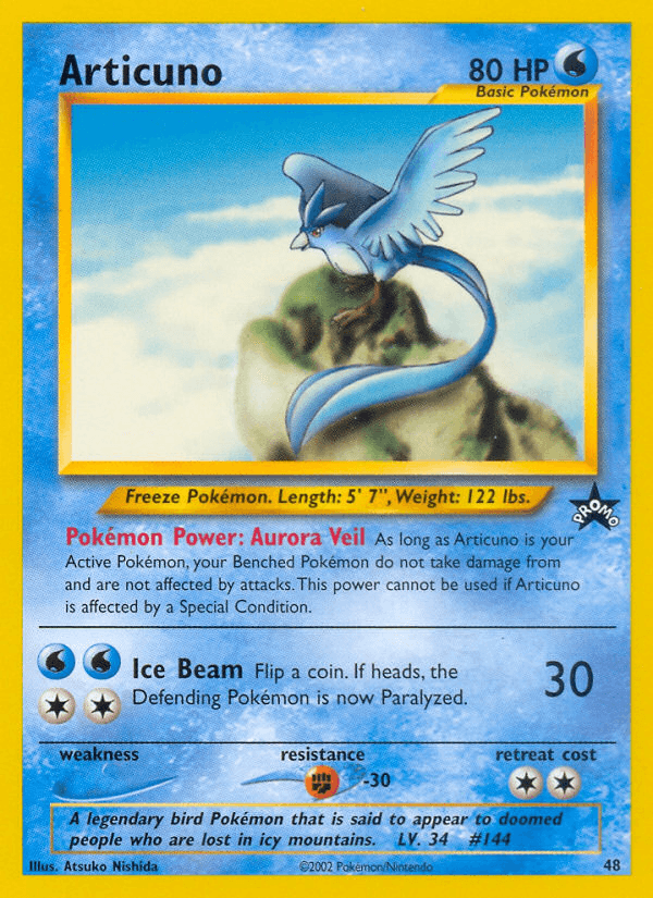 Articuno Wizards Black Star Promos card