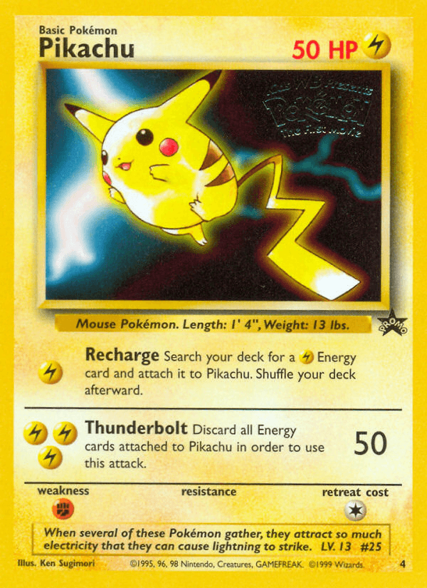 Pikachu Wizards Black Star Promos card