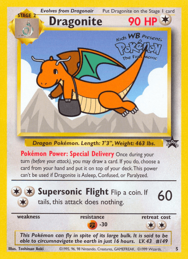 Dragonite Wizards Black Star Promos card