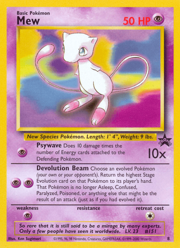 Mew Wizards Black Star Promos card