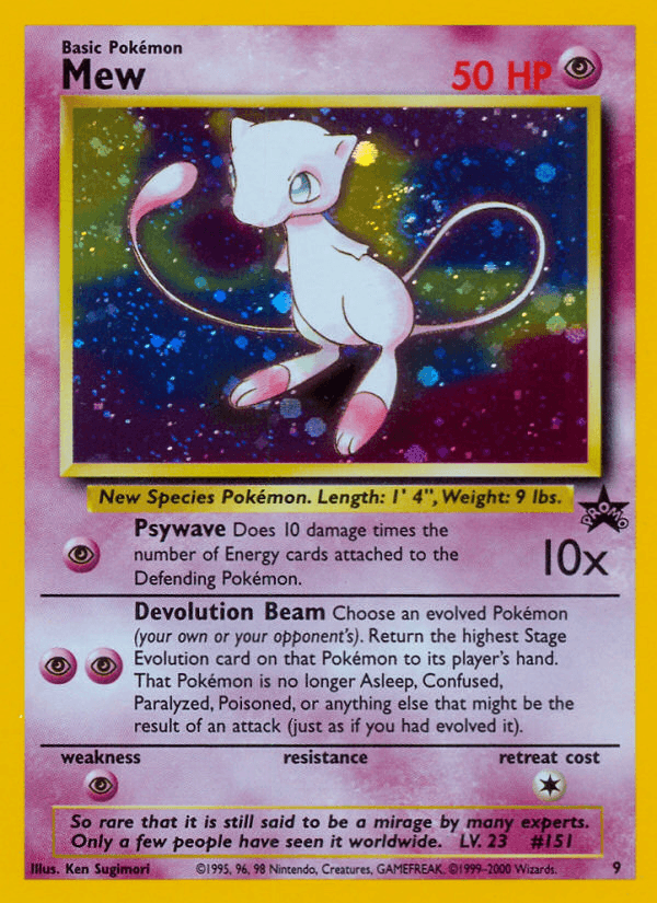 Mew Wizards Black Star Promos card