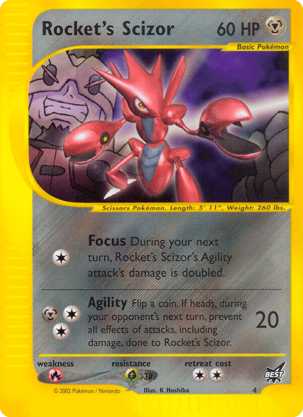 Rocket's Scizor Best of Game card