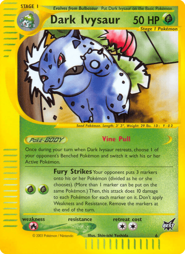 Dark Ivysaur Best of Game card