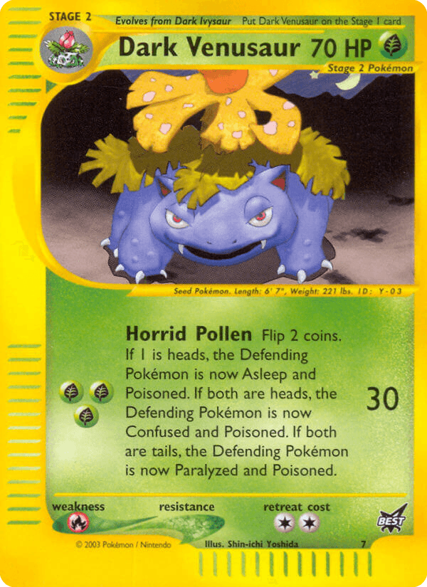 Dark Venusaur Best of Game card