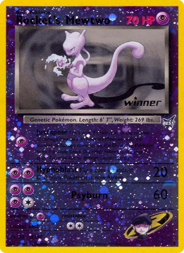 Rocket's Mewtwo Best of Game card