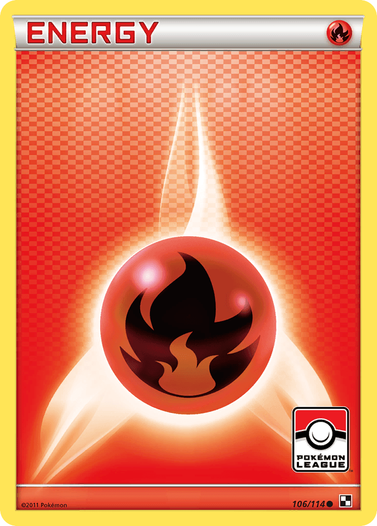 Fire Energy Black & White card