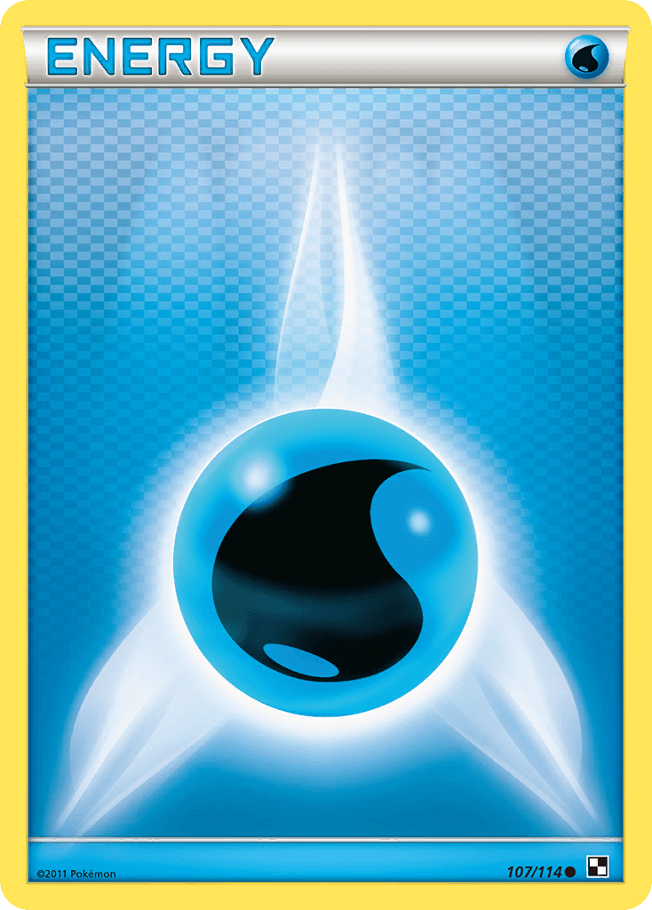 Water Energy Black & White card