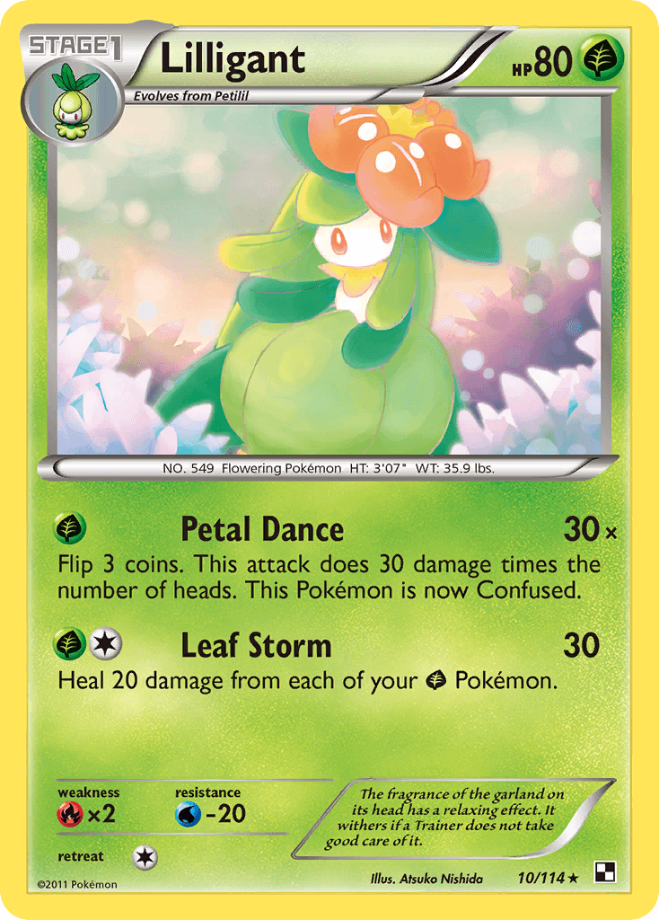 Lilligant Black & White card