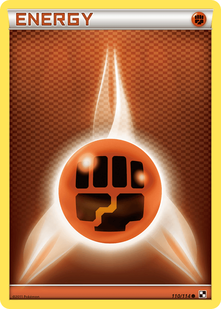 Fighting Energy Black & White card