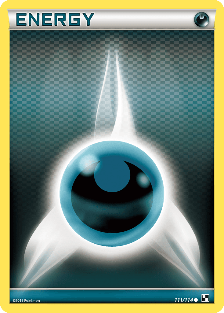 Darkness Energy Black & White card