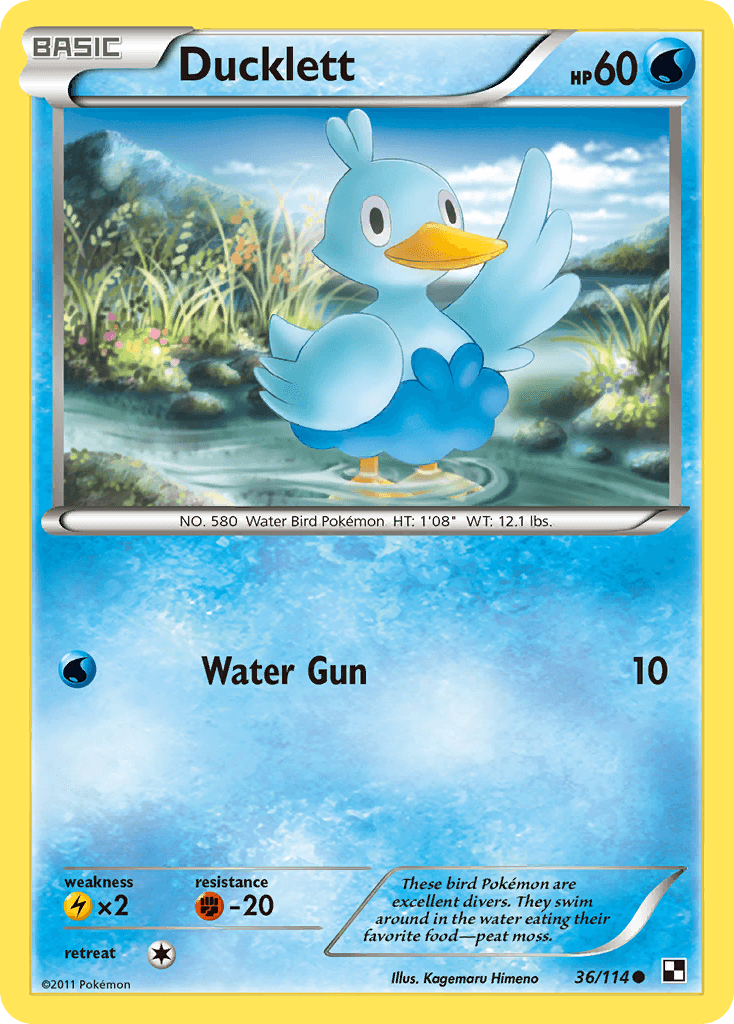 Ducklett 寶可夢 card