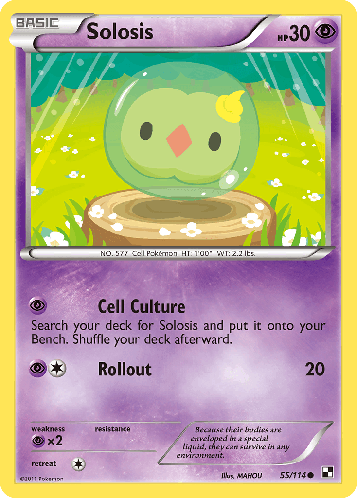 Solosis Black & White card