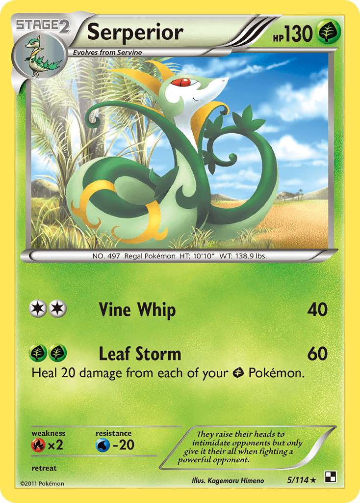 Serperior Black & White card
