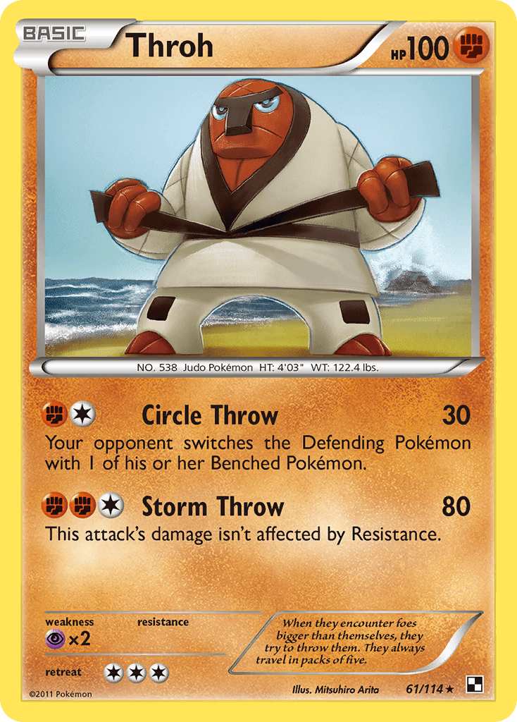 Throh Black & White card