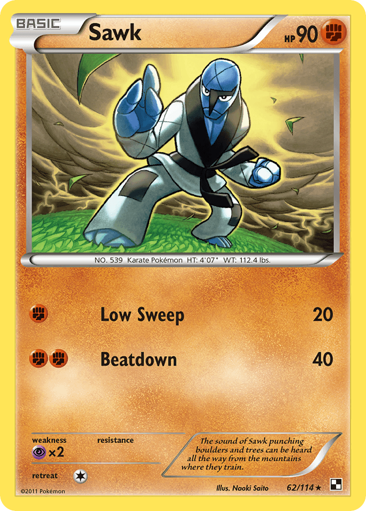 Sawk Black & White card