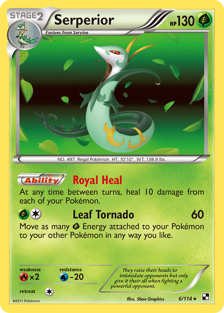 Serperior Black & White card