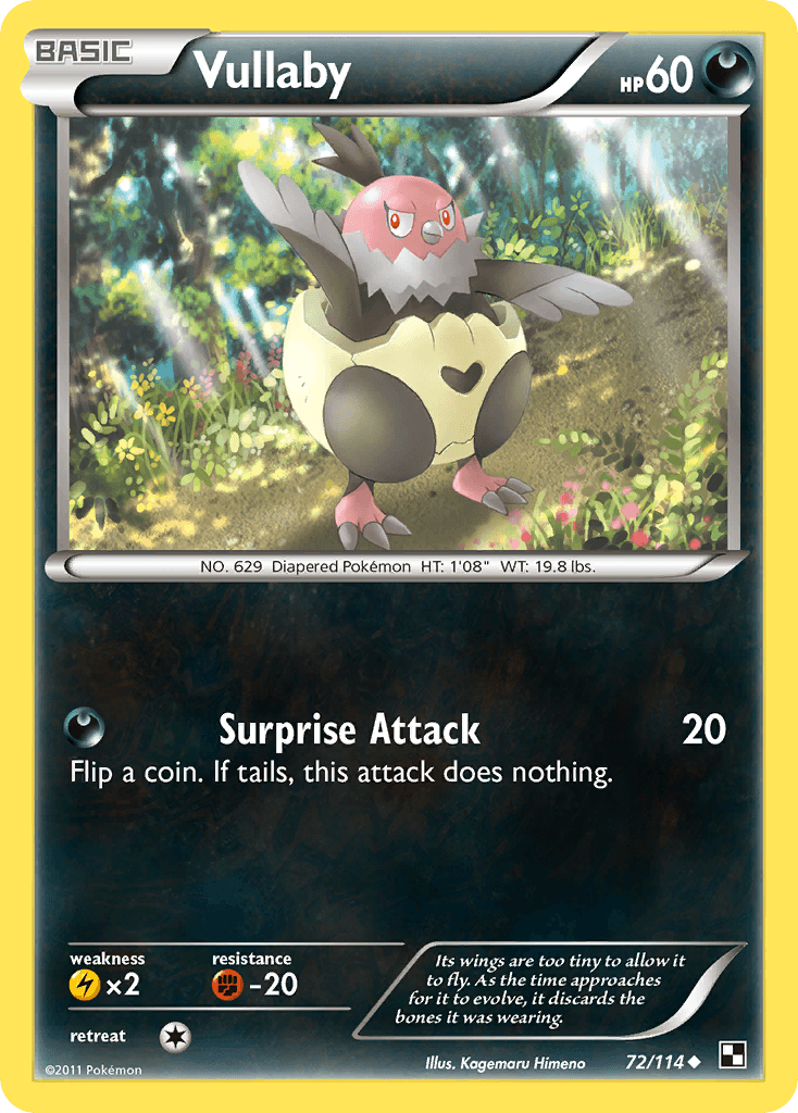 Vullaby Black & White card