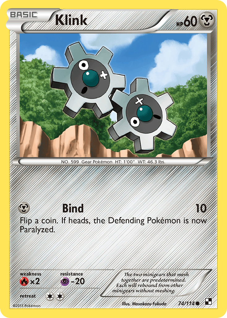 Klink Black & White card