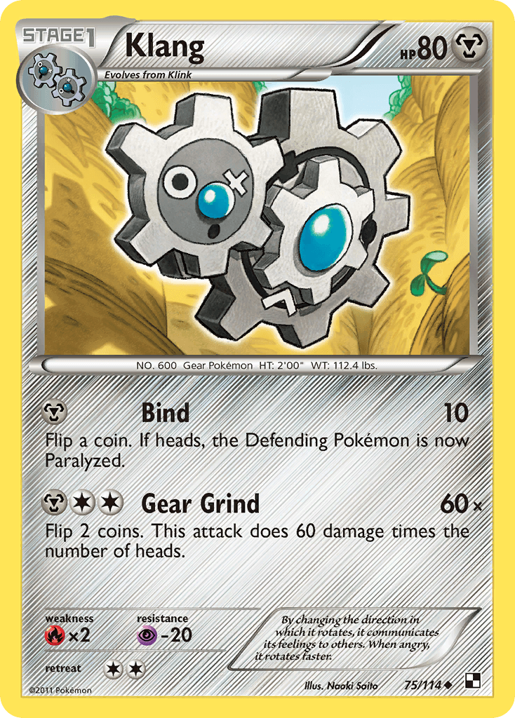 Klang Black & White card