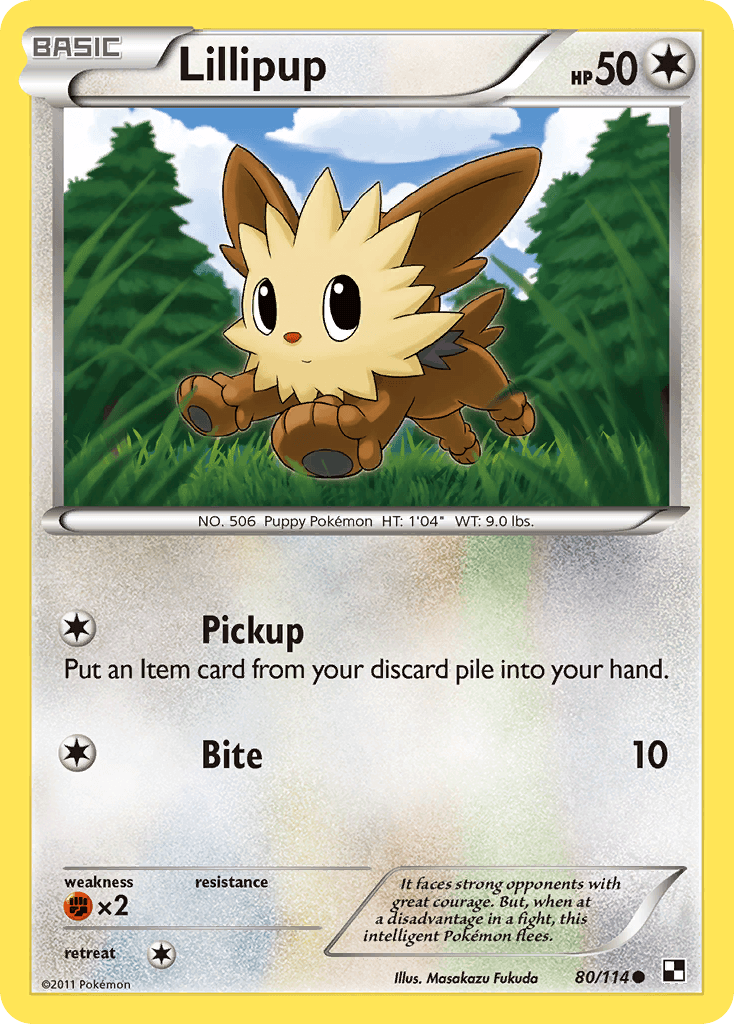 Lillipup Black & White card