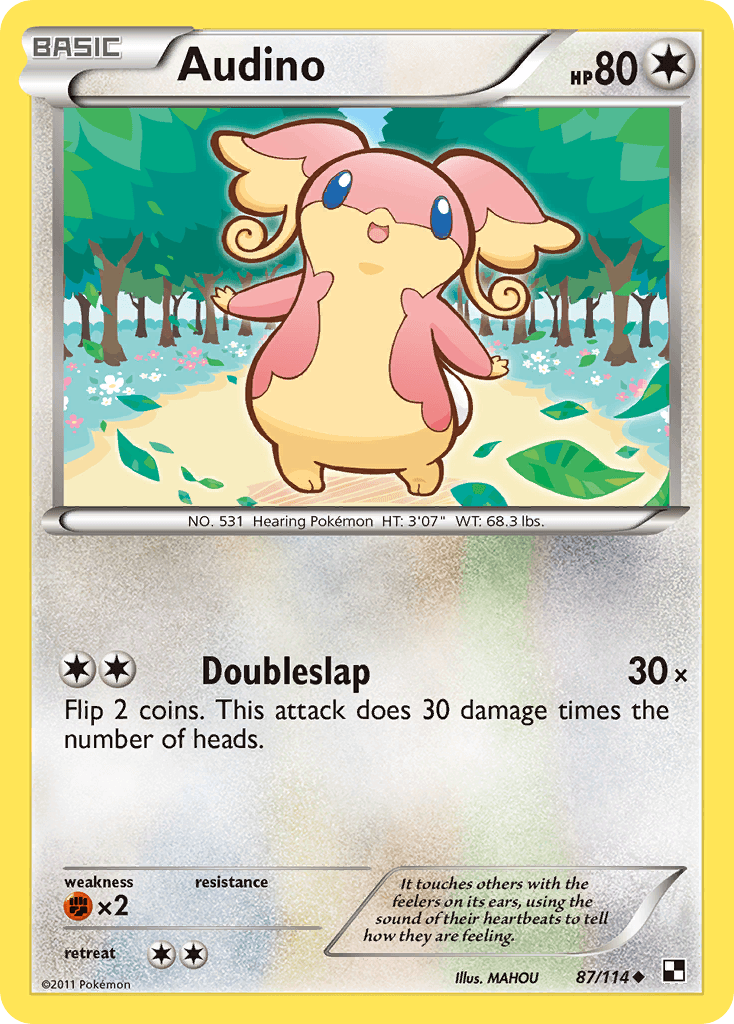 Audino Black & White card