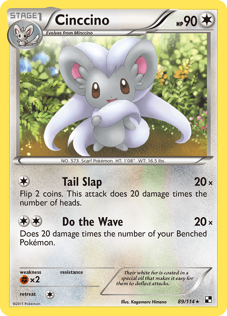 Cinccino Black & White card