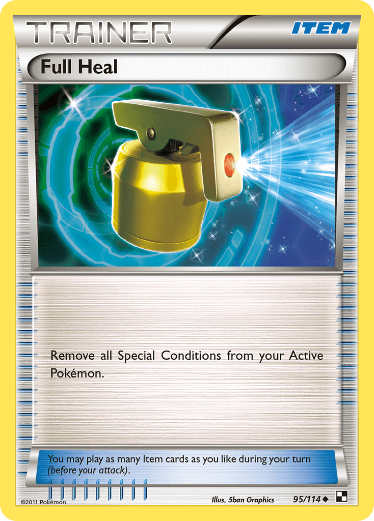 Full Heal Black & White card
