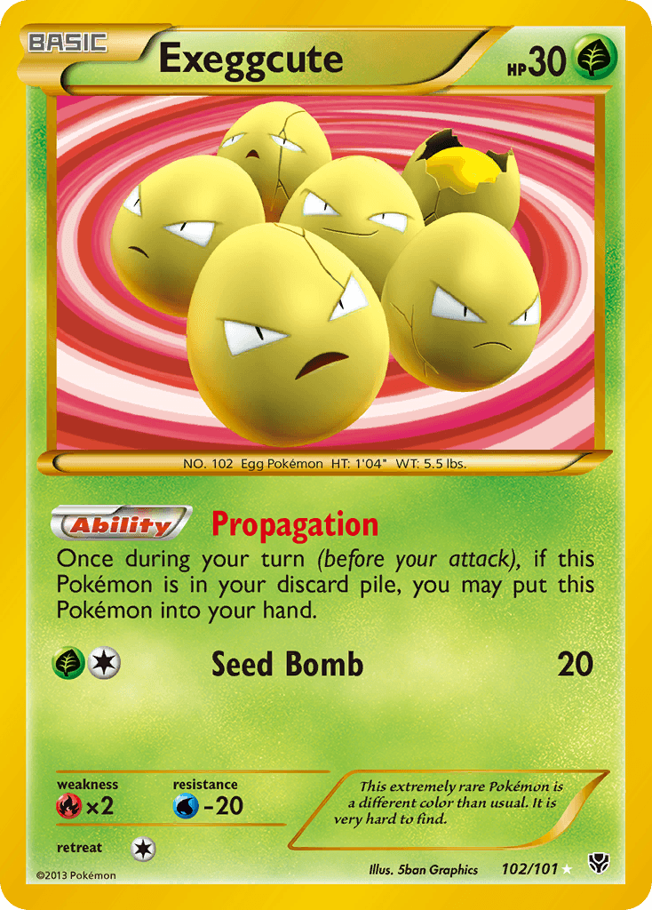 Exeggcute Plasma Blast card
