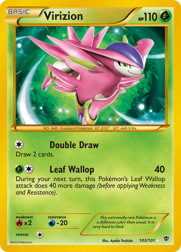 Virizion Plasma Blast card