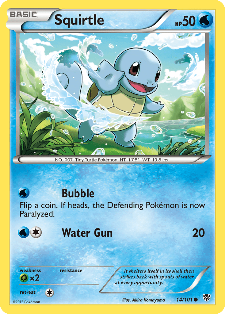 Squirtle Plasma Blast card