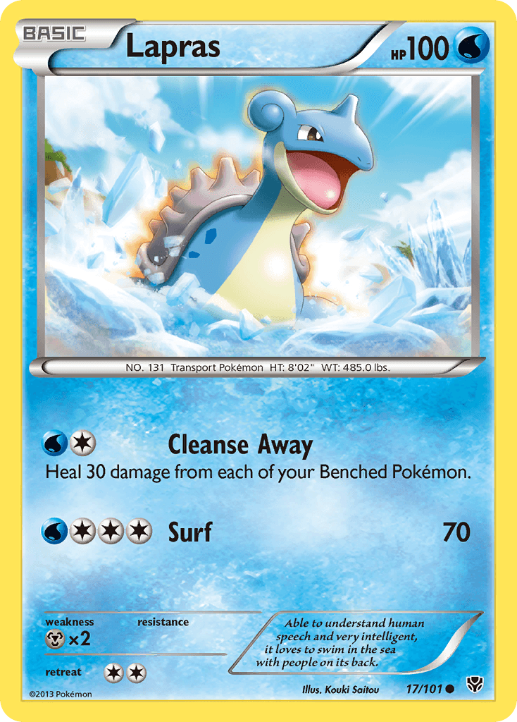 Lapras Plasma Blast card