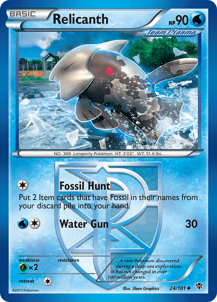 Relicanth Plasma Blast card