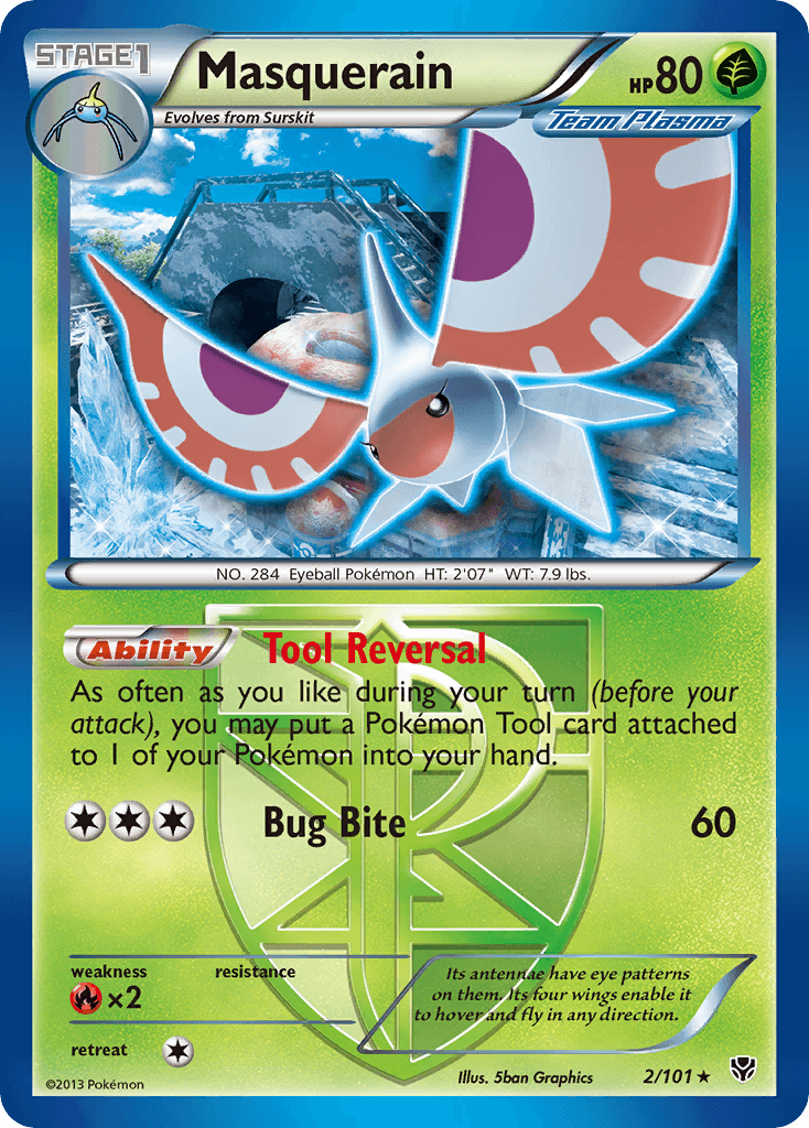 Masquerain Plasma Blast card
