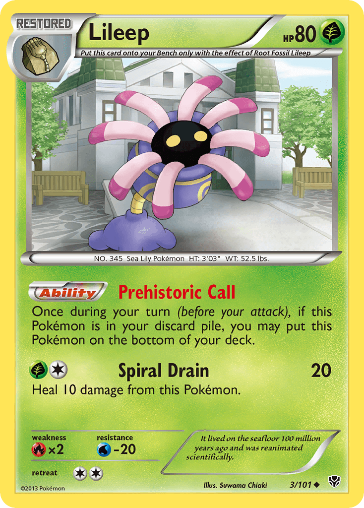 Lileep Plasma Blast card